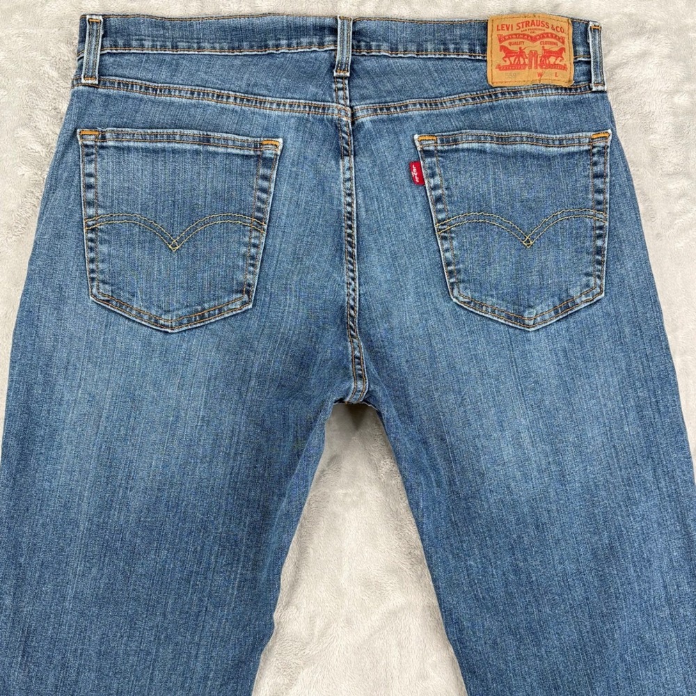 Levi's Jeans Mens 36x30 (Fits 36x29.5) Blue 559 Relaxed Straight Leg Classic